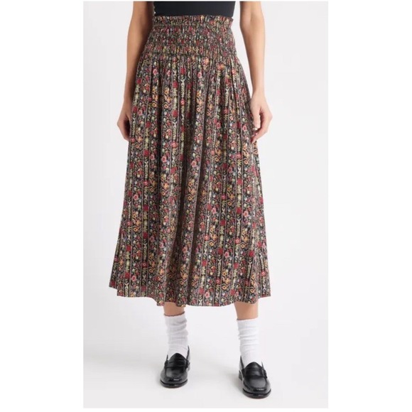 THE GREAT. Dresses & Skirts - The GREAT The Canary Floral A-Line Midi Skirt Floral Women's 1 Small MSRP $275
